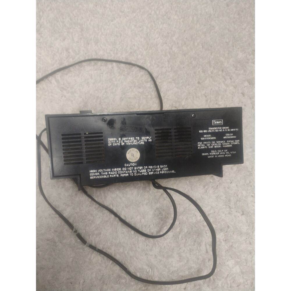 Vintage Sears AM/FM Flip Clock Radio Model 132.20540200 Woodgrain Retro MCM 70s' - Picture 11 of 14